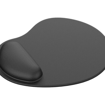 Techancy Tapete De Rato Com Apoio Para O Pulso TW2773 Preto, Alívio Da Fadiga No Escritório E Nos Jogos, Design Antiderrapante