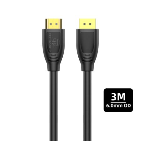 Techancy Cabo Hdtv De Alta Velocidade  TL7265,3m, Ecrã Hd 1080p Para Televisores, Computadores, Projectores E Consolas