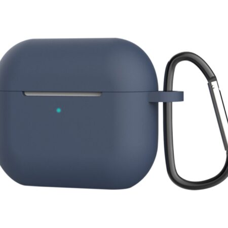 Capa protetora de silicone para auriculares Techancy, KC2114, compatível com AirPods 3.ª geração, azul